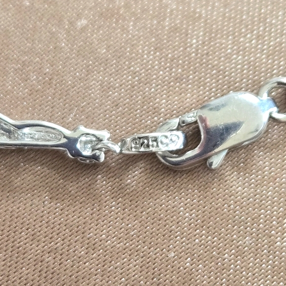 Sterling Silver Tanzanite Diamond Bracelet - Picture 8 of 9